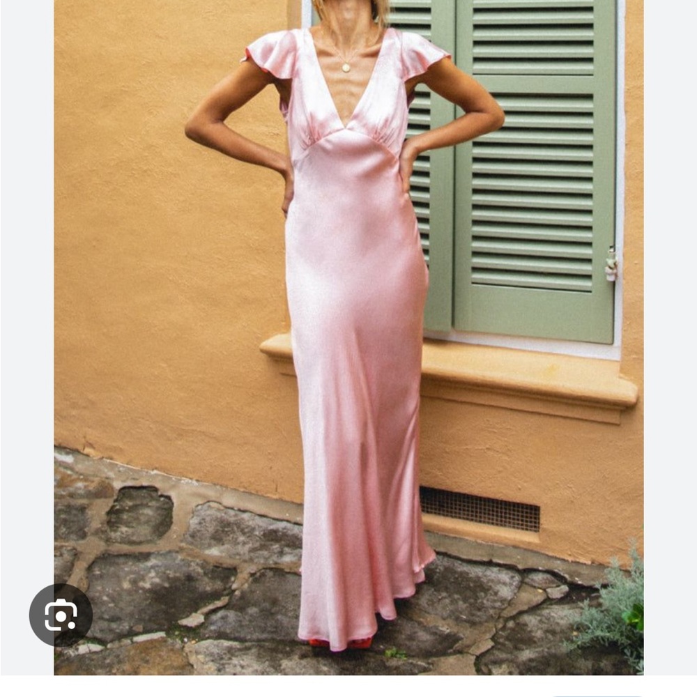VRG GRL Summer Nostalgia Bias Cut Maxi Dress // Pink size 8